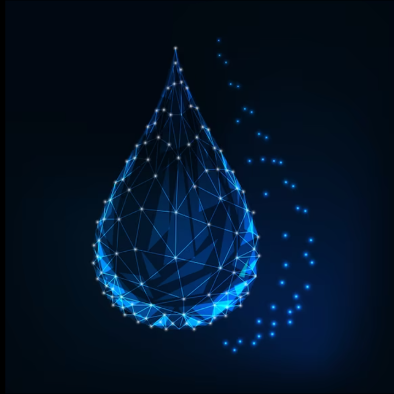 Digital water drop